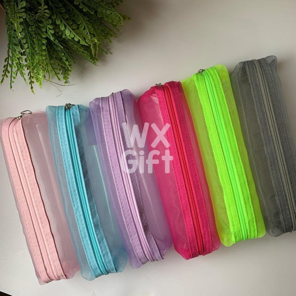 Estojo Porta Objetos de Poliamida Fibra Transparente - Interponte / WX Gift