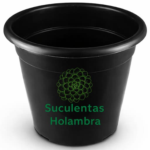 Kit 9 Vasos Redondos Grande Preto 15 Litros