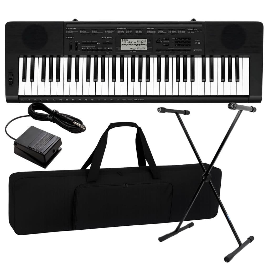 Kit Teclado Arranjador Musical Casio CTK2550 61 Teclas + Capa Suporte Pedal