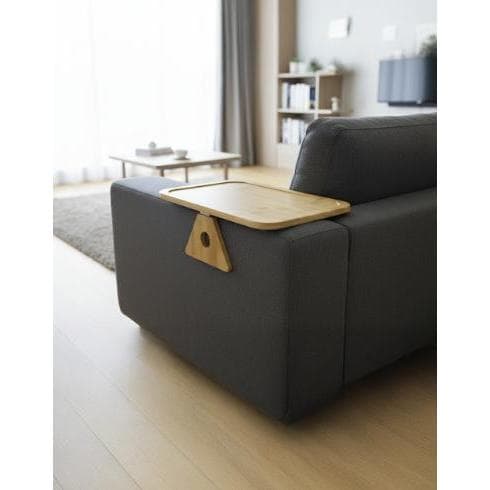 BANDEJA DOBRÁVEL PARA BRAÇO DE SOFÁ  REDONDO / RETÂNGULO