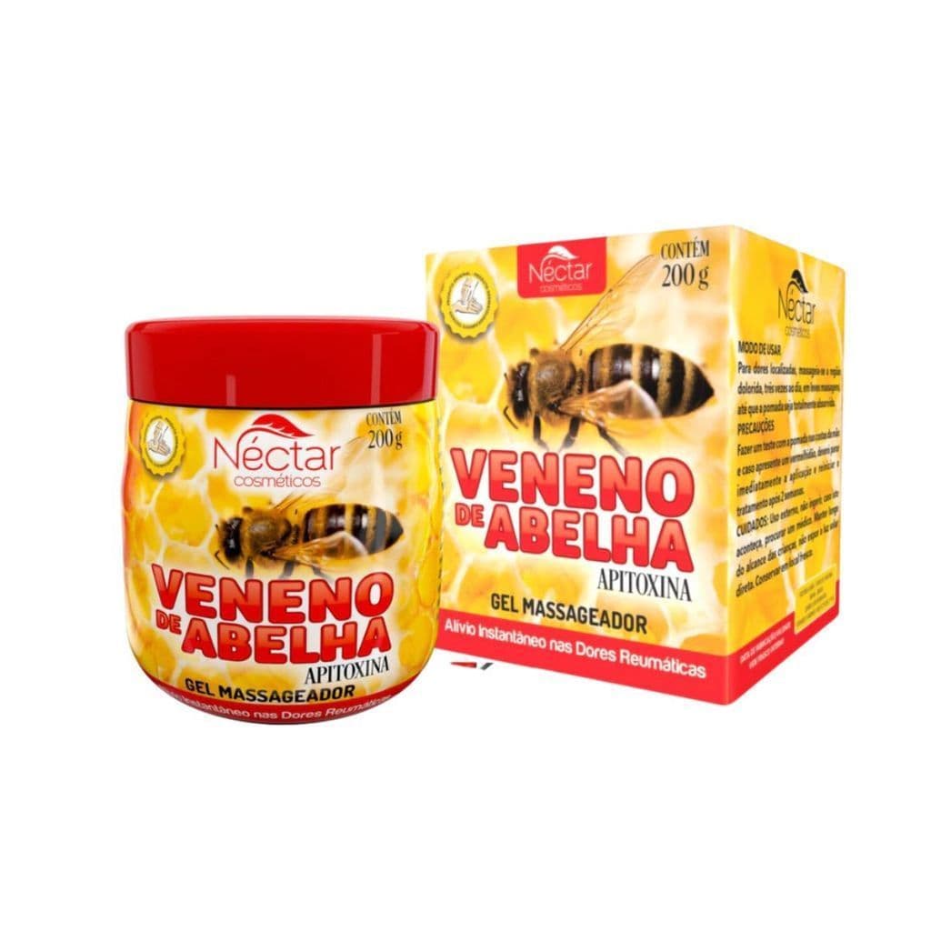 02 Gel Massageador Abelha Néctar Pote 200ml