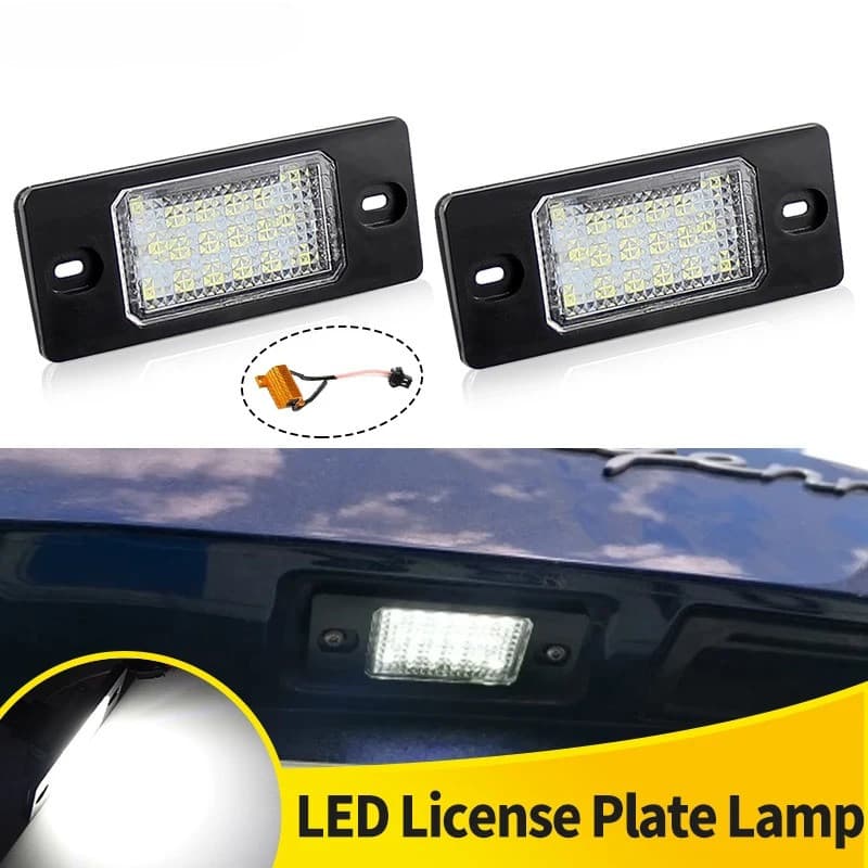 2 Pçs Carro LED Lâmpada Da Placa De Identificação Para Cayenne 955/957 (Modelo Chassi 9PA/9PA1) 2002-2010 Branco Acessór