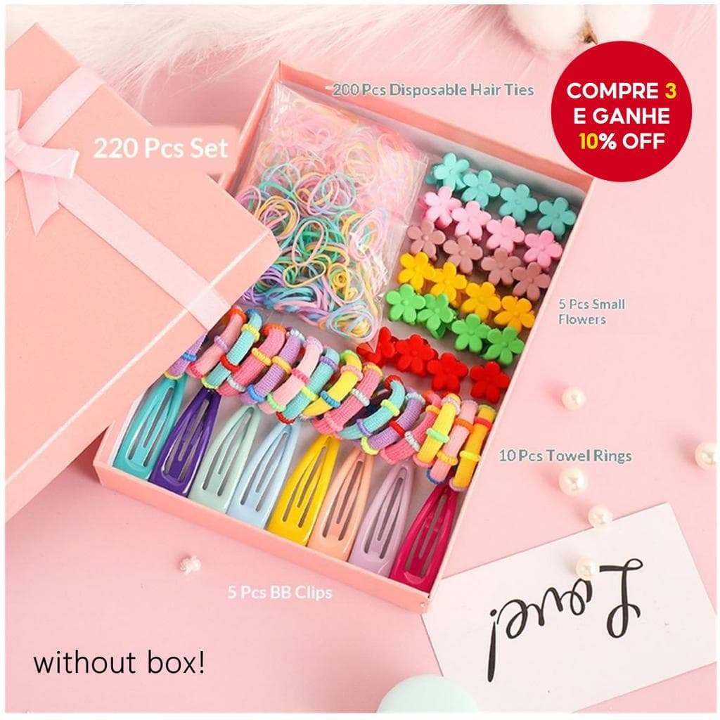 Grampos De Cabelo Em Cores Doces , Corda , Suporte De Rabo De Cavalo Para Meninas , Crianças , Acessórios (Sem Caixa)