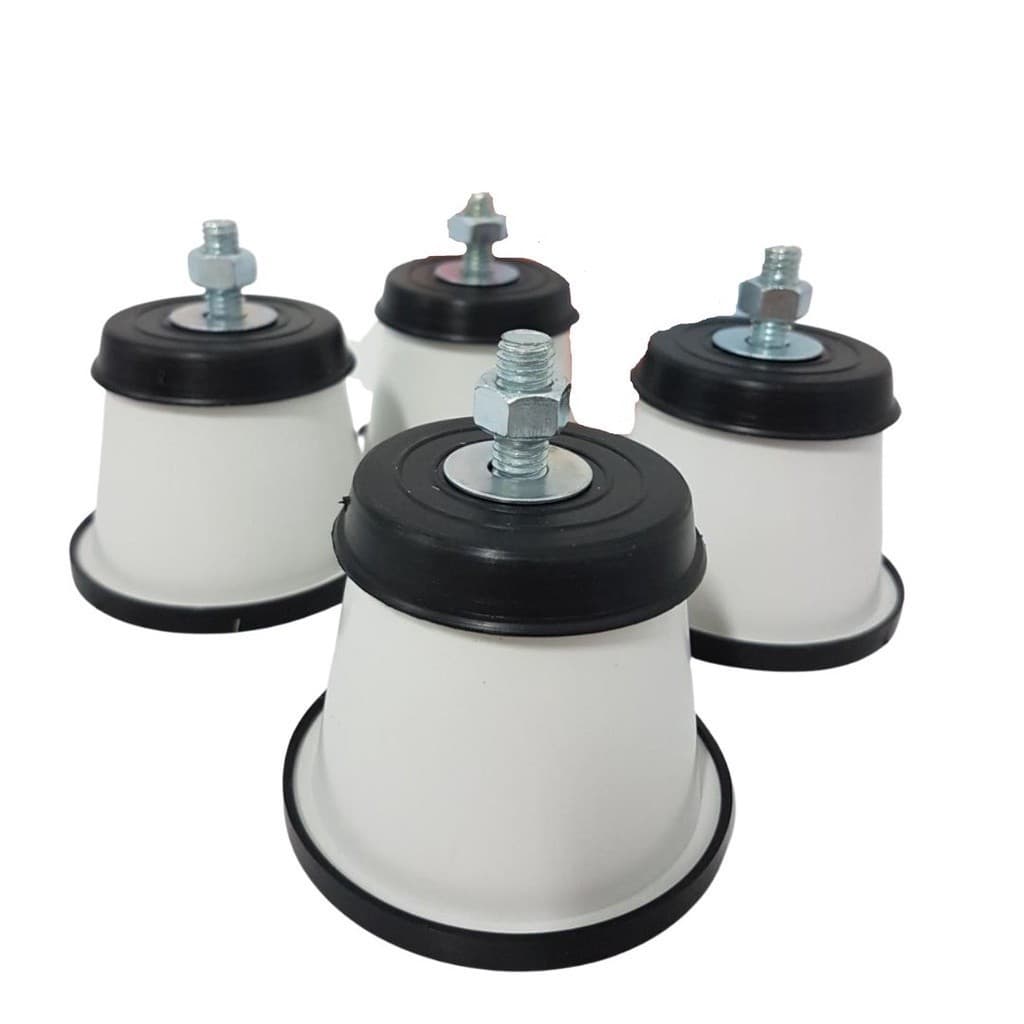 Kit 4 Pés com Rodinhas p/ Geladeira, Fogão e Freezer | Universal, Resistente e Prático