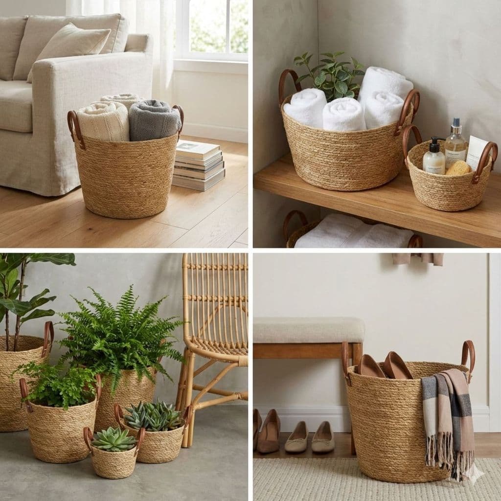 Cestos organizadores de Fibra Natural Paramount Diversos Modelos - Escolha o seu