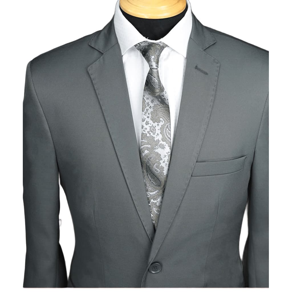 Terno microfibra chumbo liso