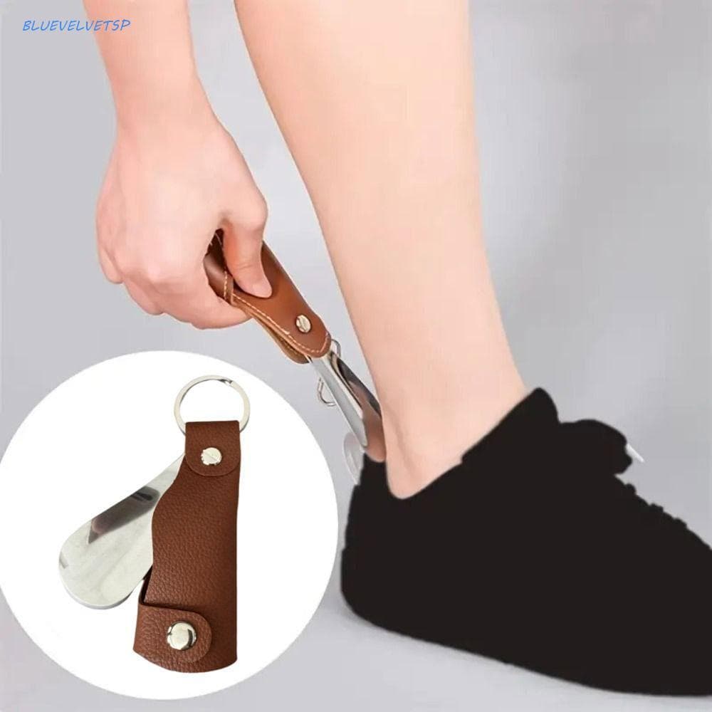 Chaveiro De Calçadeira BLUEVELVETSP , Mini Levantador De Sapato Fácil De Segurar , Buzina De Aço Inoxidável Conveniente 