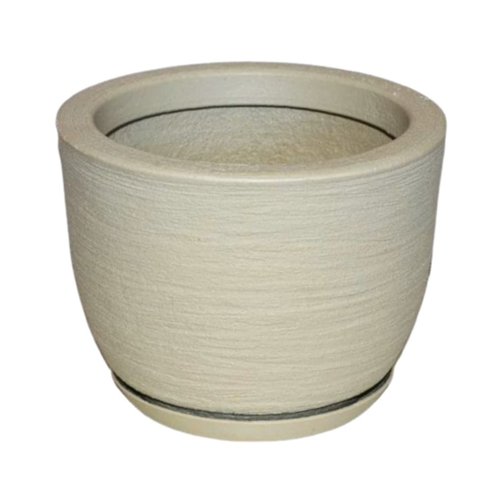 Vaso para Plantas Decorativo Bojo Escovado 1 Bege
