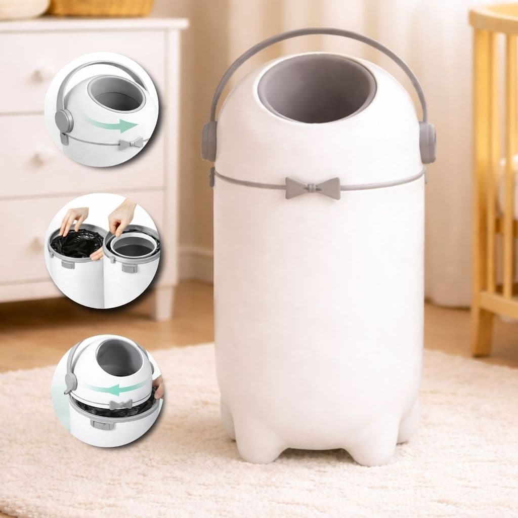 Lixeira Antiodor Antibacteriana para quarto do Bebê, Banheiro, fraldas e Pet, lixeira Mágica 3 em 1