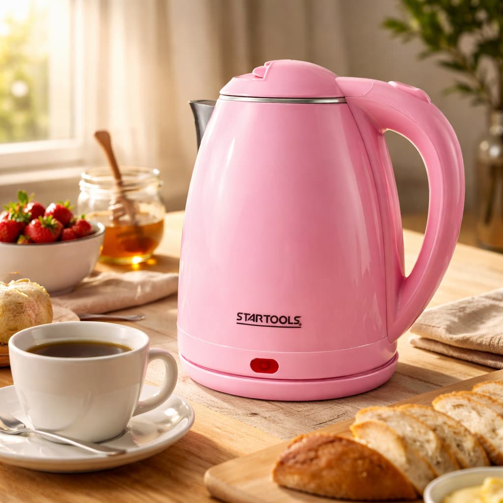 Chaleira Eletrica Inox 2L 1500W Alta Potência Desligamento Automático Cozinha Moderna