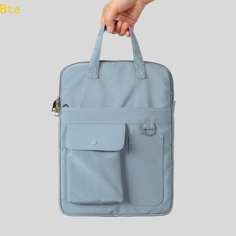 Bte Modern Business Laptop Case Alça Ajustável Tecido Densidade Bolsos Organizacionais Antiroubo Para Profissional