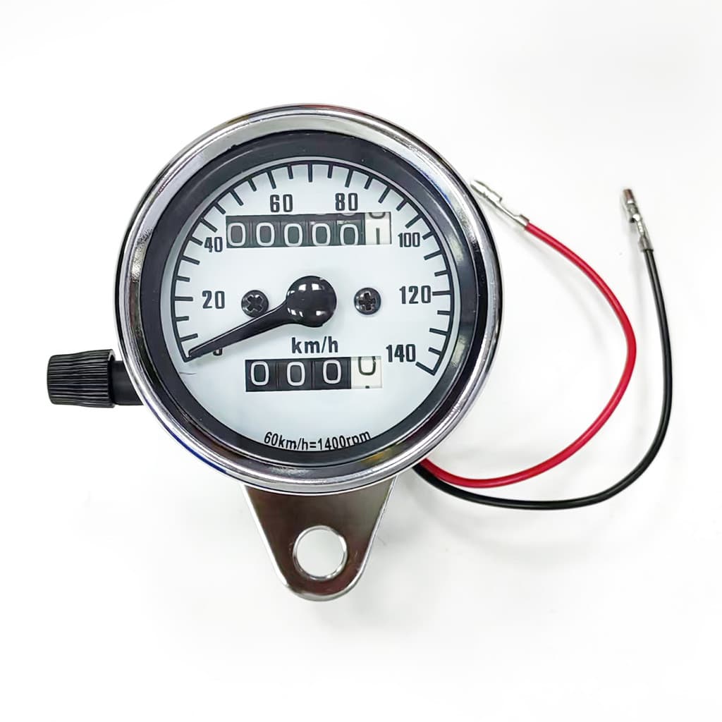Universal 12V Motocicleta Odômetro Velocímetro Tacômetro Moto Reequipamento Instrumento Vintage Scooter Motor Retro Medi