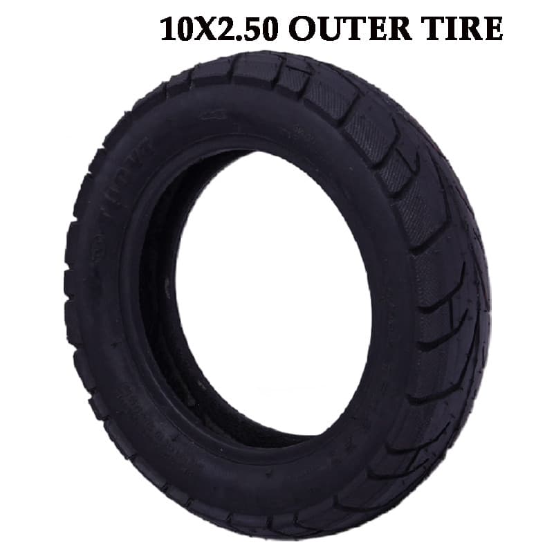 Para Scooter Elétrico Skate Board 10x2.50 Pneu De Roda Inflável Externo . 10 Polegada 10x2.5