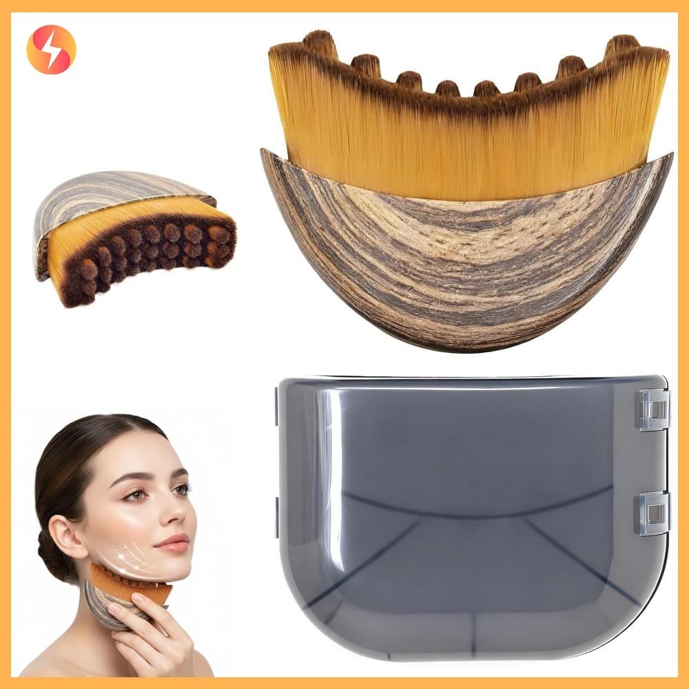 Contorno Linfático Escova Facial Manual Ergonômico Drenagem Linfática Massageador Escultura Corporal