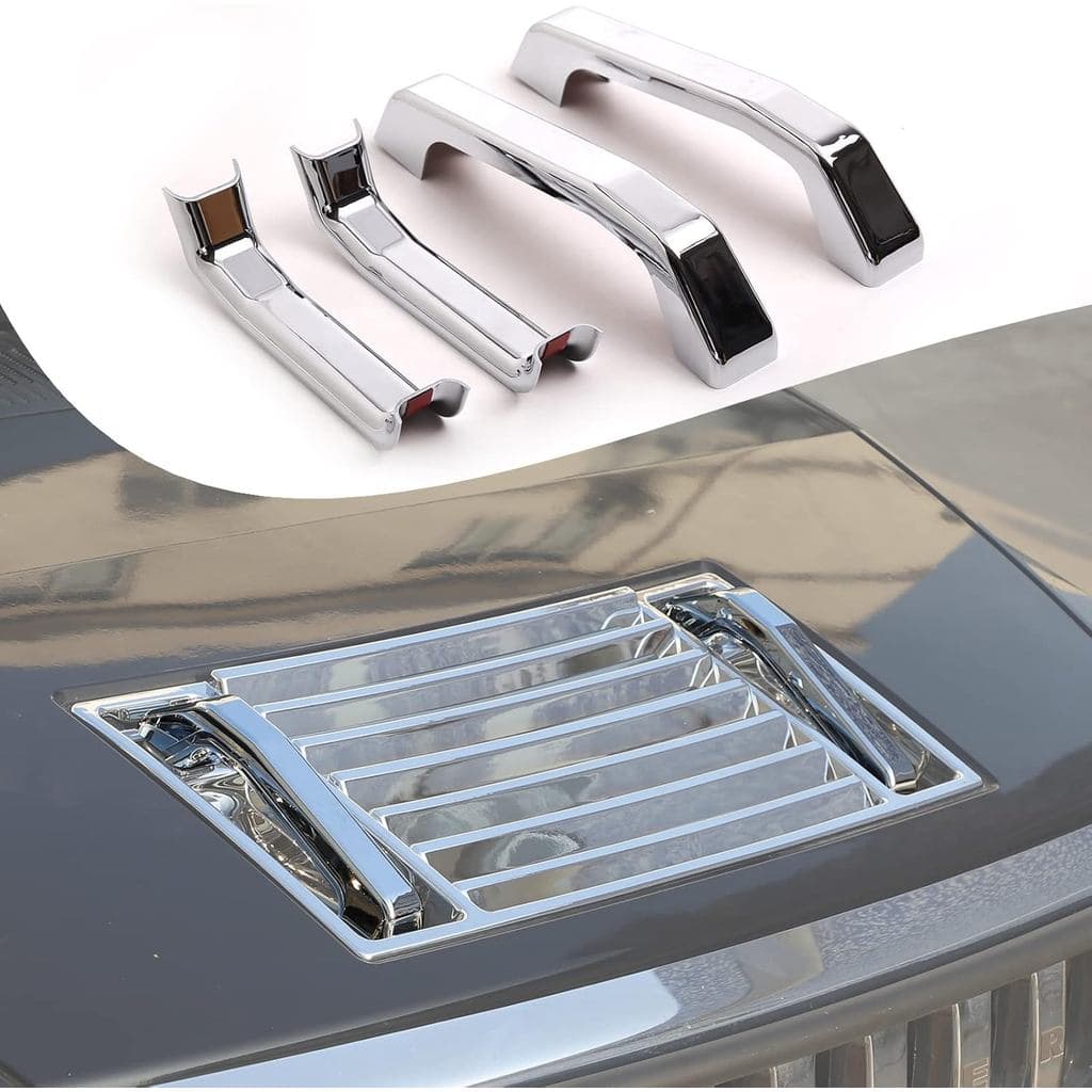 Lcojicep Capa de Painel de Ventilação do Capô, Moldura de Acabamento Compatível com Hummer 2003-2009 H2, Capa de Ventila