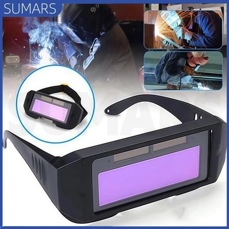 Óculos De Soldagem Energia Solar Escurecimento Automático Com Comprimento Ajustável SUMARS