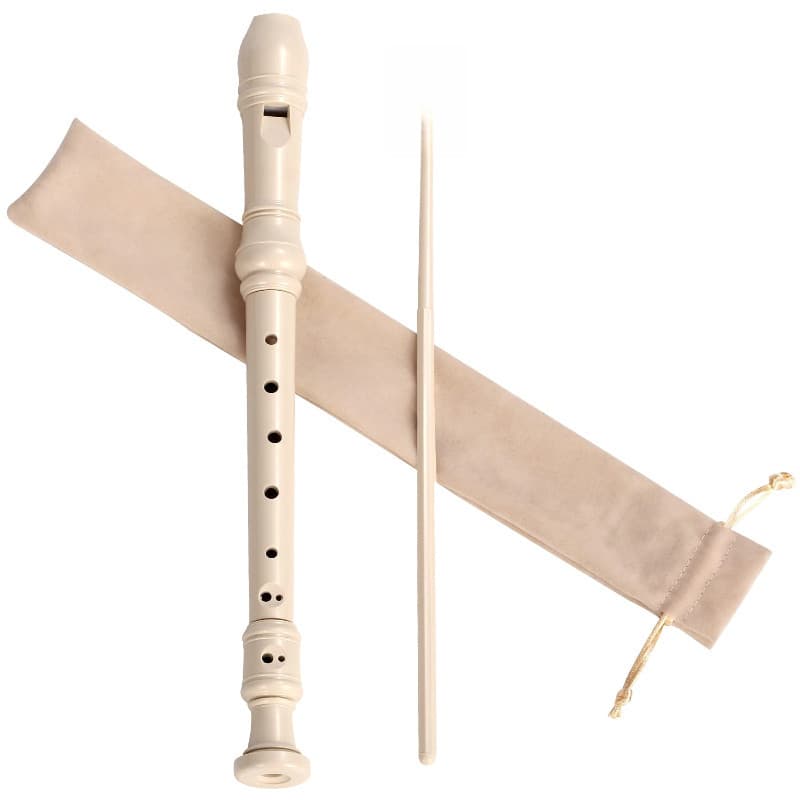 Flauta doce DHS de 8 furos, flauta doce alemã para estudantes, tom C (pode ser alterado para qualquer tom)