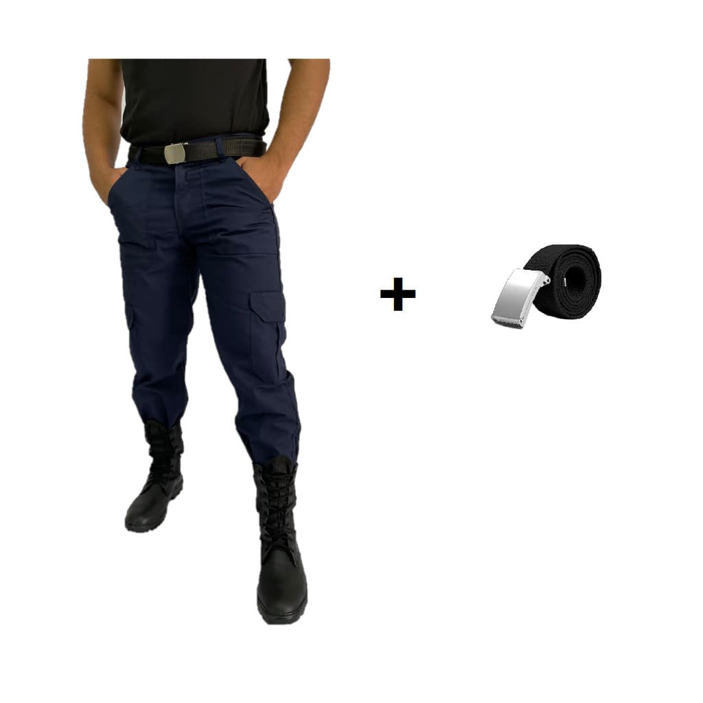 Kit Calça Cargo em Rip Stop + Cinto Militar Nylon