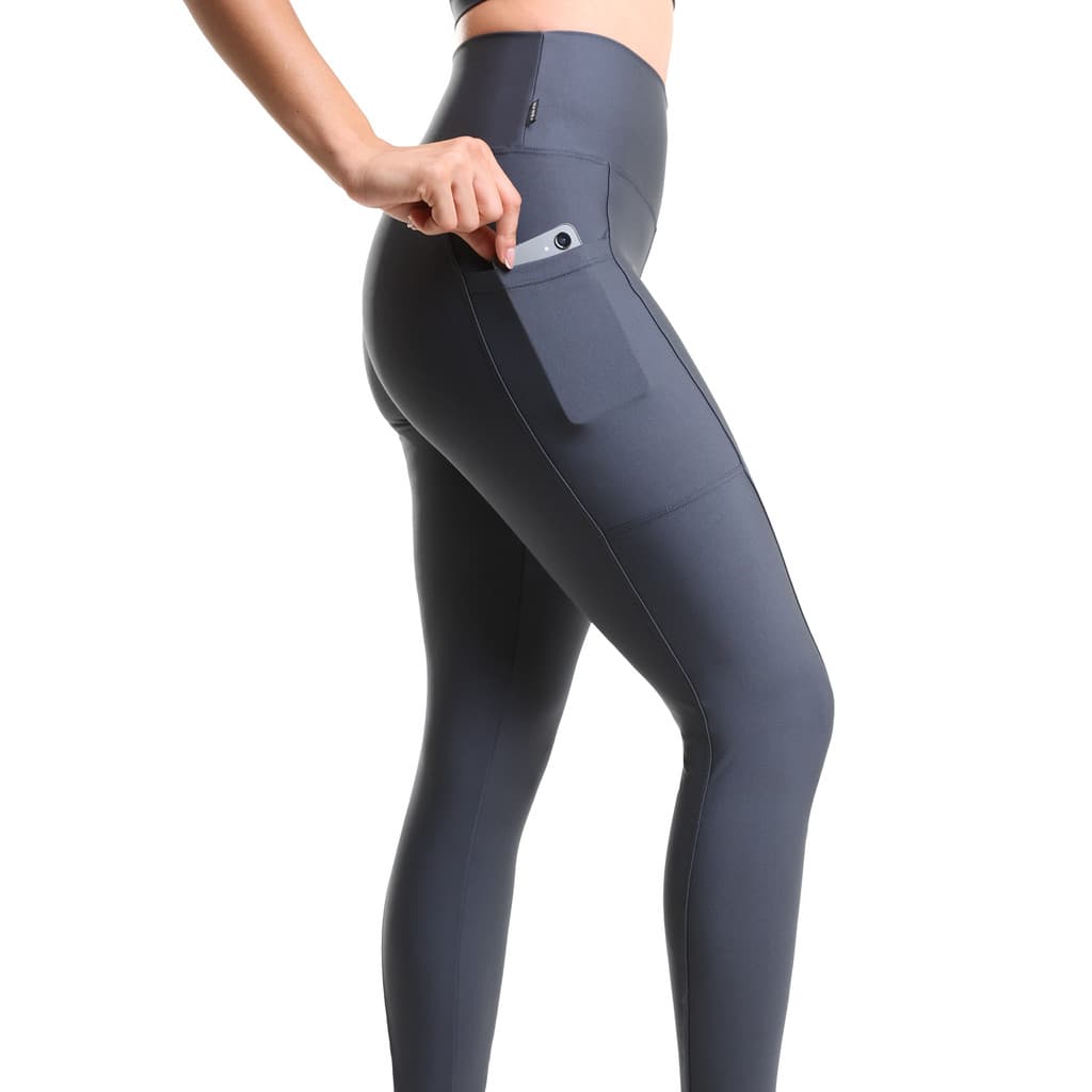Legging Basic + Conforto Poliester com Bolso Lateral