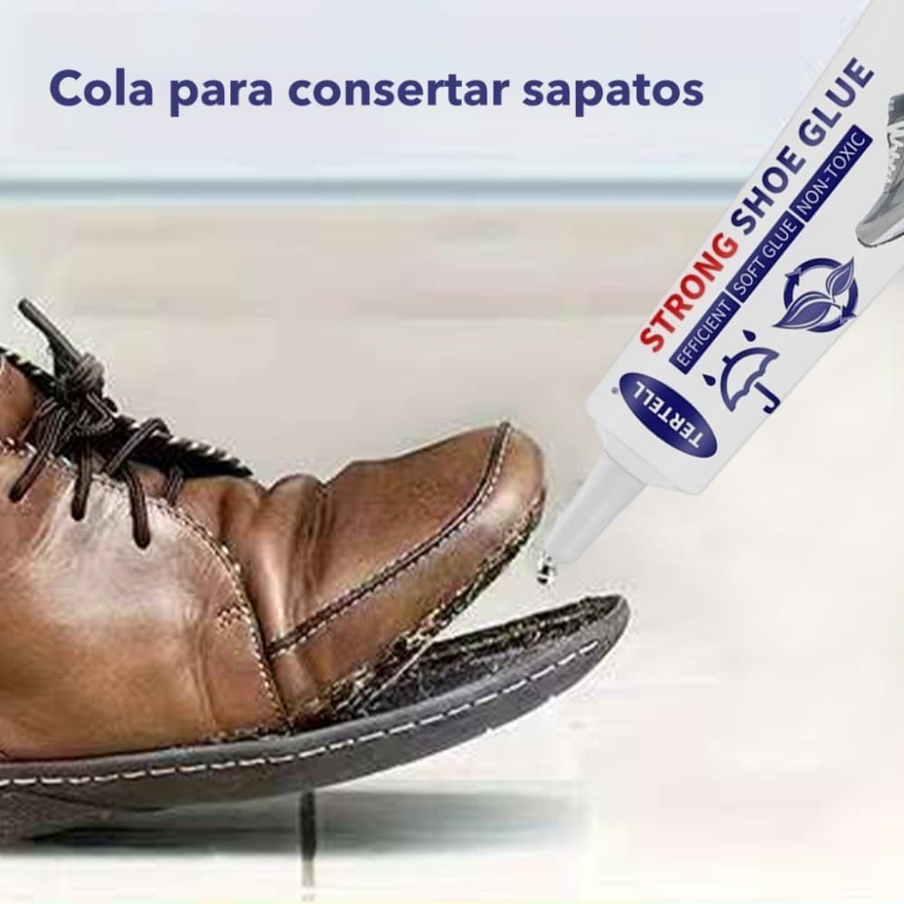 Cola para reparo de calçados, cola de nível profissional para solas de calçados esportivos, alta temperatura 60ml