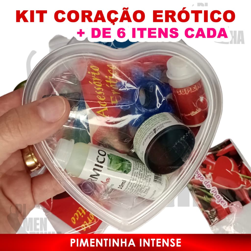 Kit Coração Surpresa – (Pomadas, Anel, Dados E Géis)
