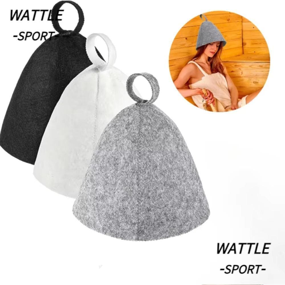 Chapéu De Sauna WATTLE , Boné De Proteção Térmica De Feltro Respirável De Absorção De Suor Resistente Ao Calor