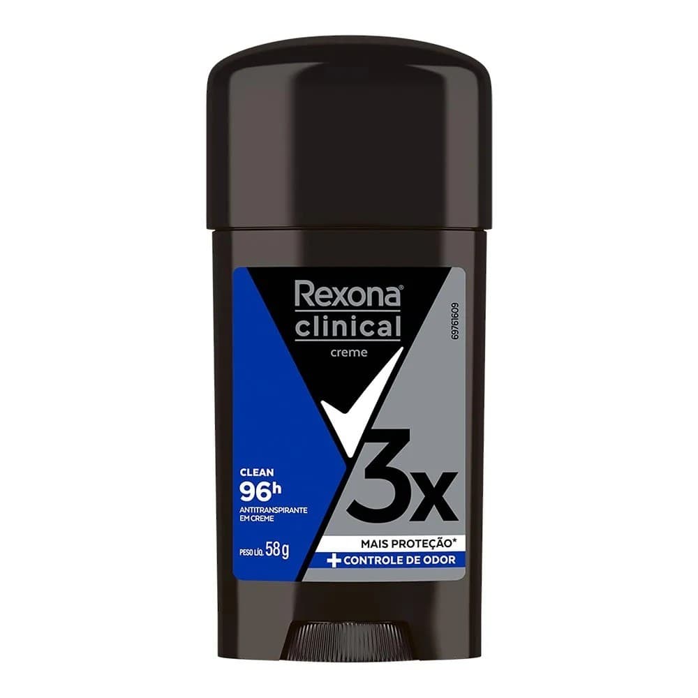 DESODORANTE CREME REXONA CLINICAL MEN CLEAN 58G