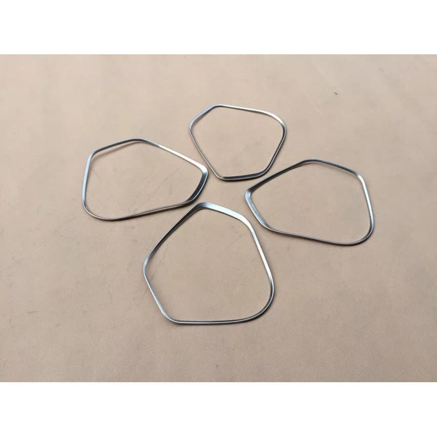 Anel de buzina de 14 ajustes * 4 prata asiática, sem padrão, estoque pronto de alta qualidade