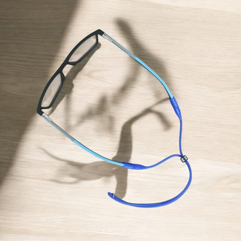 Cordinha de silicone para segurar oculos Salva oculos com regulagem esportivo.