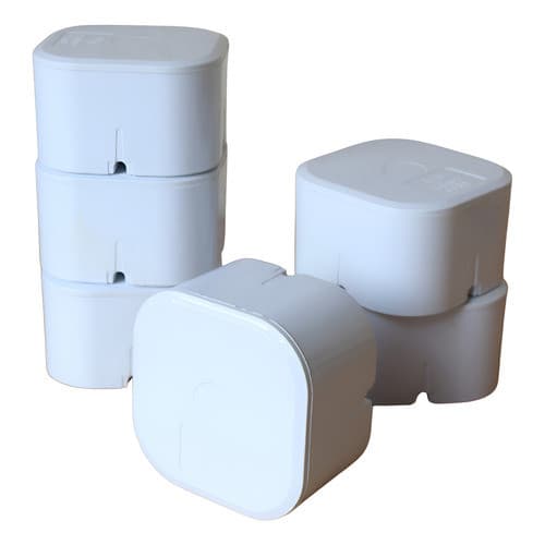 Kit 6 Caixas De Passagem Para Cameras CFTV Sobrepor 85x85mm