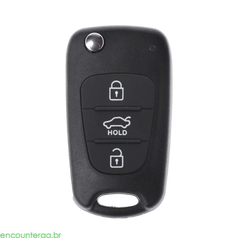 Encountera Controle Remoto Flip 3 Botões Para Chaveiro Capa Shell Rondo S