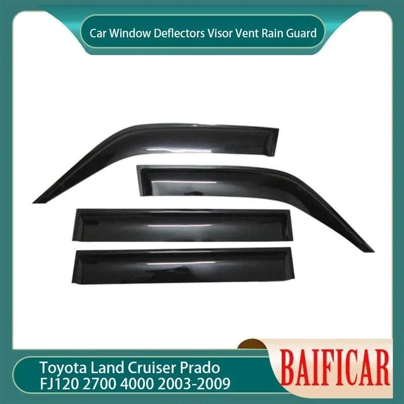 Baificar Novo Genuíno Defletores De Janela Do Carro Viseira Ventilação Chuva Guarda Para Toyota Land Cruiser Prado FJ120