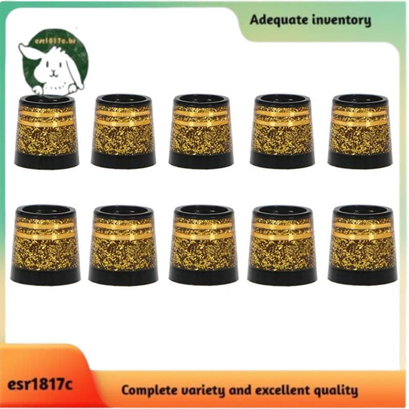 10 Pçs Virolas De Golfe Ponta Tamanho 0.370 Manga Virola Para Ferros Alta Qualidade Clube Eixos Acessórios Ouro