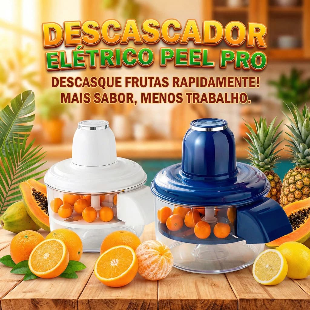 Descascador Elétrico Automatico Portátil 127/220V Cozinha Descascar Alho Uvas Frutas Tomate Legumes Fácil Limpeza