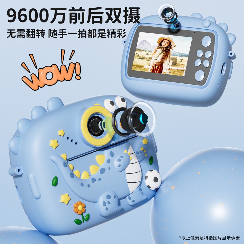 Câmera Polaroid infantil pode fotografar fotos diretamente 3 anos de idade 8 meninas presentes de aniversário câmera peq