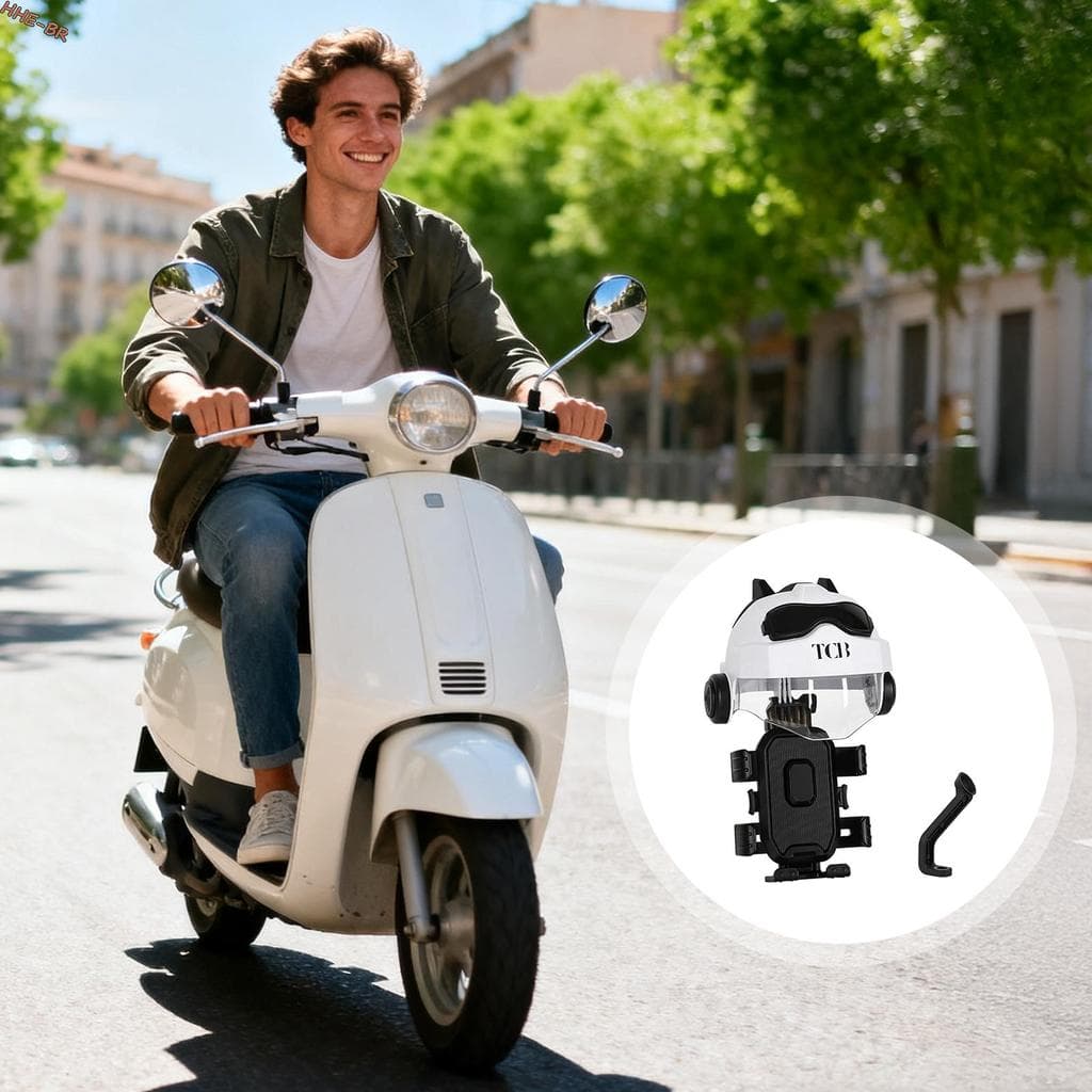 Suporte Universal Para Montagem De Telefone Bicicleta De Motocicleta Smartphones De 4.7 A 7.2 Polegadas Com Rotação De 3