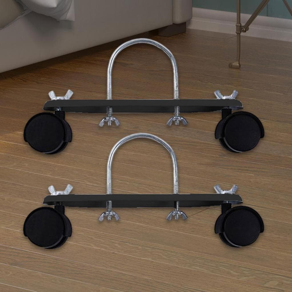 [reyalxaxg] 1 Par De Suporte Para Aquecedor Elétrico , Rolamento De Óleo , De Rodízio , Base De Metal Apartamento De Esc