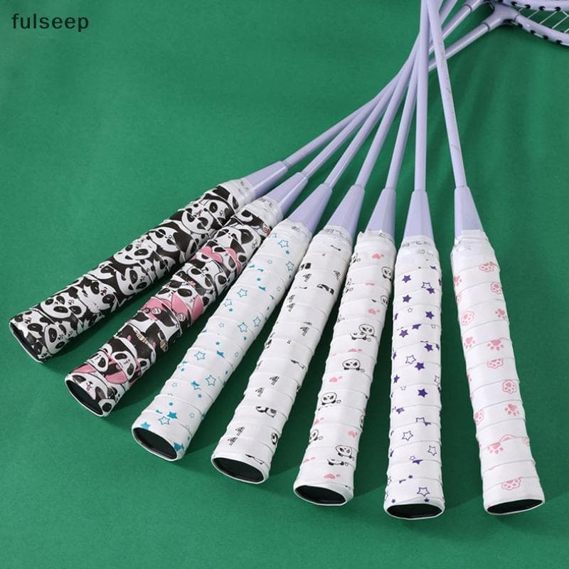 [fulseep] 1 Peça De Design De Desenho Animado Overgrip De Tênis À Prova De Choque Absorvente De Suor Fita Antiderrapante