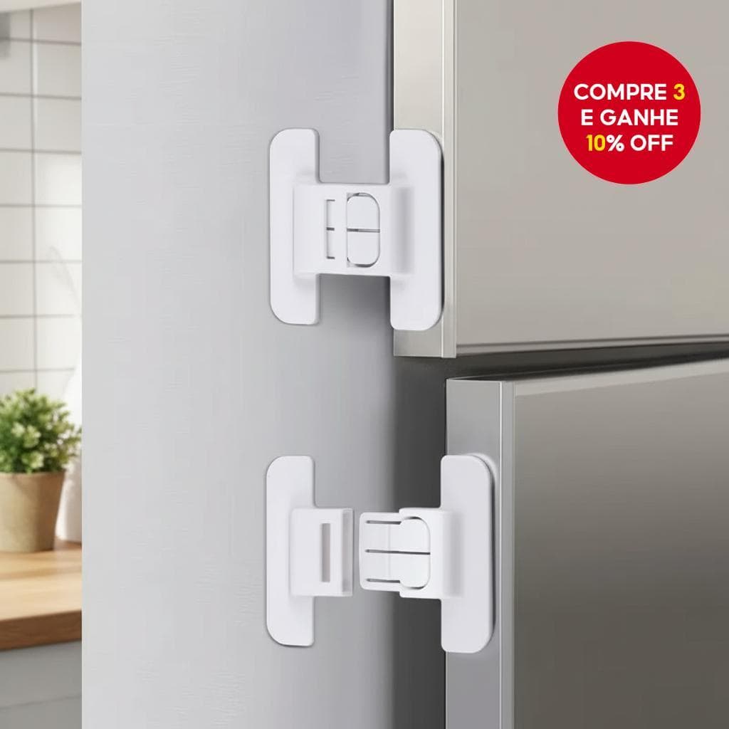  2 Travas para Geladeira e Armário, Travas Anti-Abertura para Segurança Infantil, Presente de Feriado