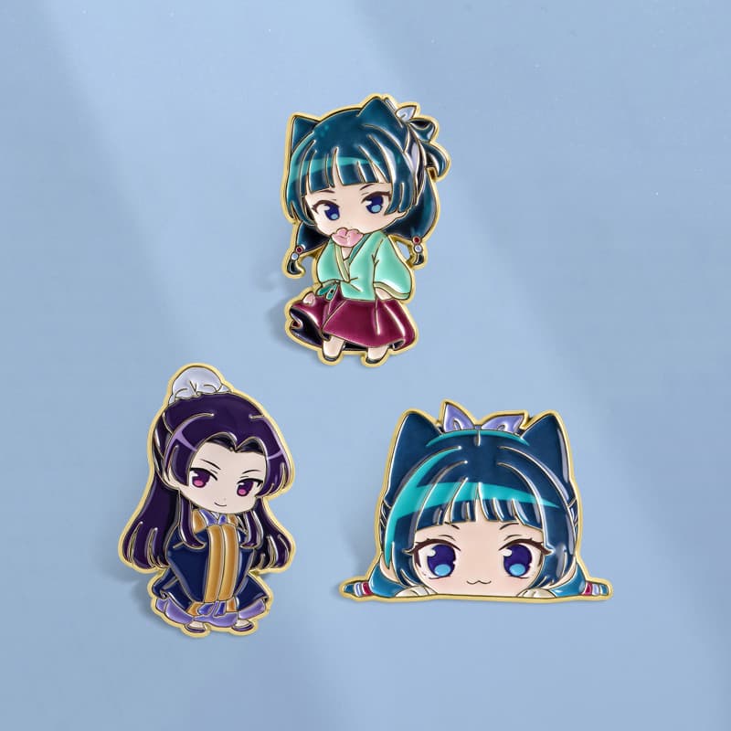 Anime O Apoticário Diários Esmalte Pino Mao Chibi Personagem Broche Emblemas Mochila Acessórios Presentes Para Amigos