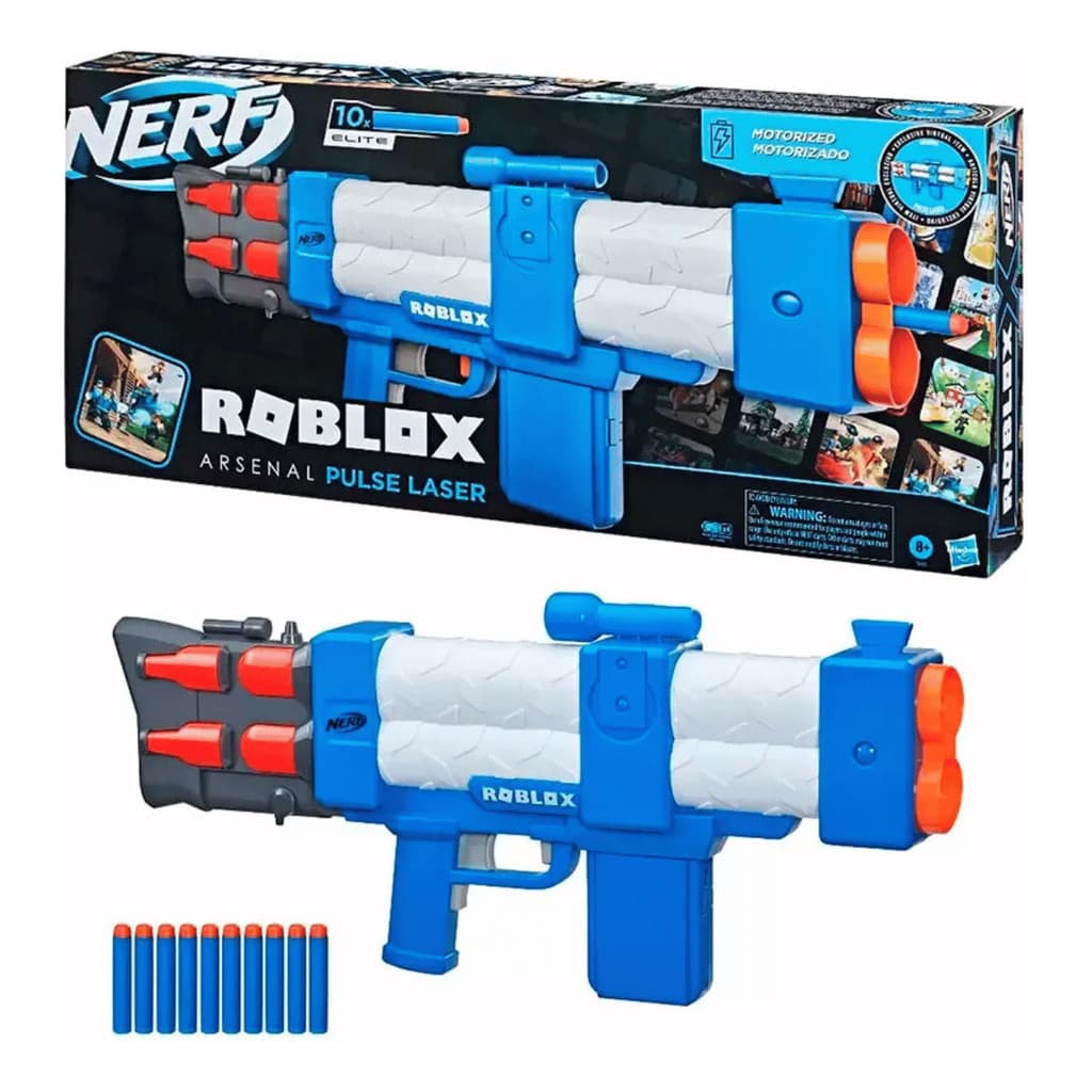 Lança Dardos Nerf Roblox Pulse Laser Motorizado -  Hasbro