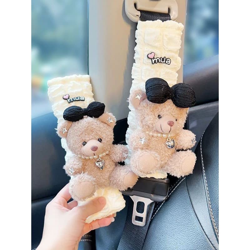 Capa de Ombro Macia para Cinto de Segurança de Carro Anti-Enforcamento Pelúcia Universal para Todas as Estações