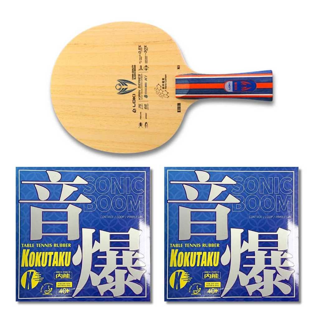 Combo Clássica Loki K1 + Borracha Kokutaku 868 Montada