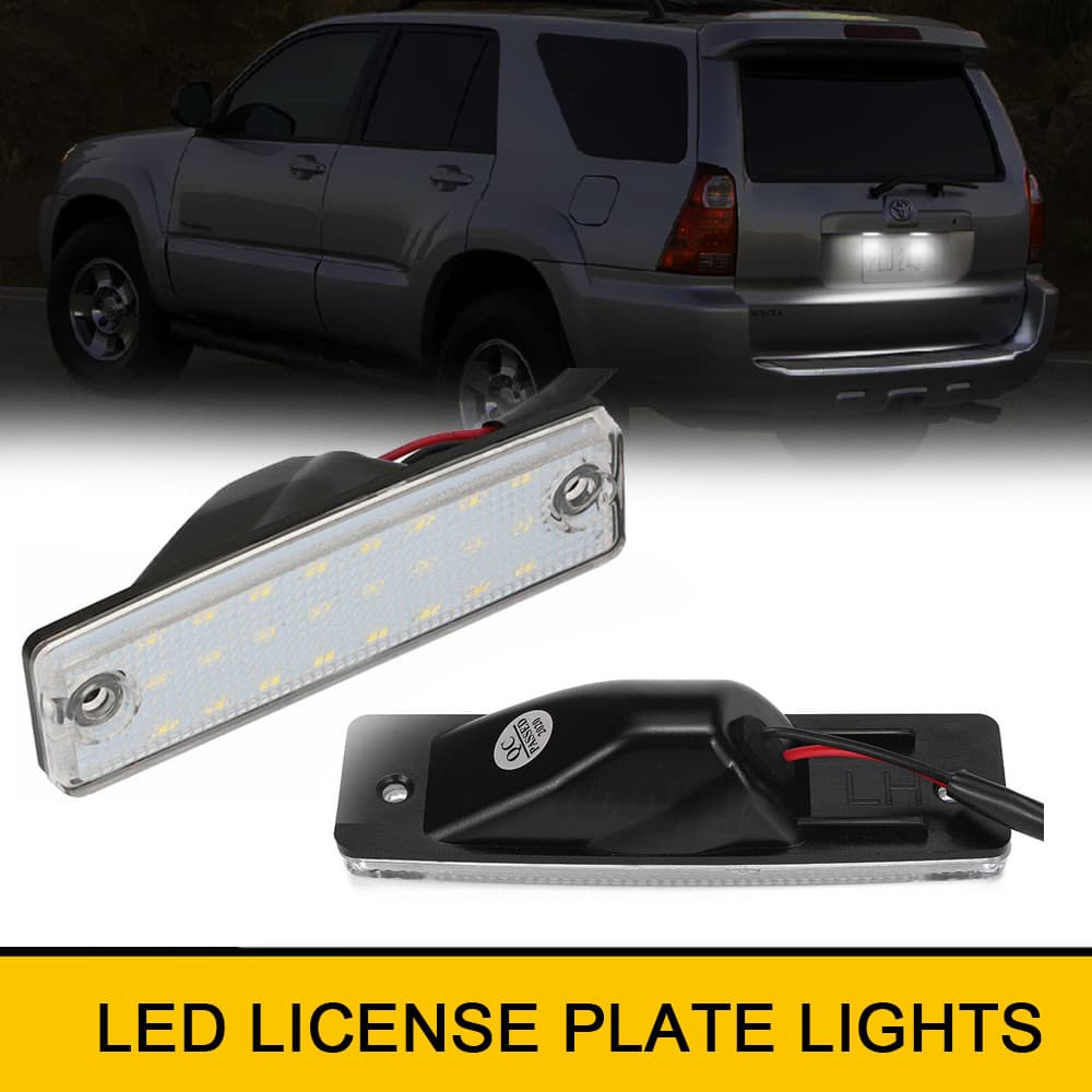 Para Toyota 4Runner Sequoia Caldina T190 Corolla Spacio Versão E120 Hilux Surf N180 N210 HiAce H100 LED Lâmpada Da Placa