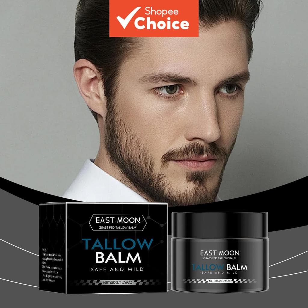  Bálsamo Facial Masculino de Banha de Boi Hidrata, Melhora a Elasticidade, Reduz Rugas e Controla a Oleosidade – 50g