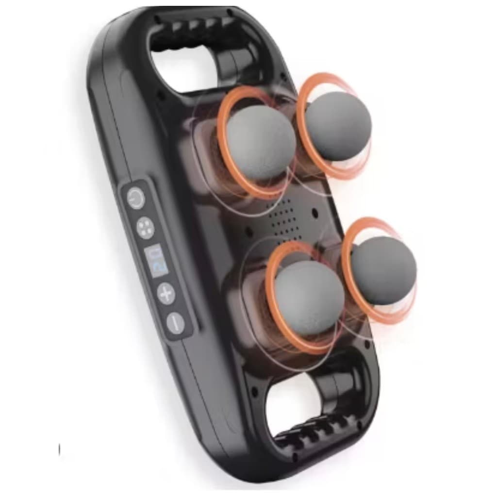 Massageador Elétrico Corpral Com 4 Pontas-pistola De Massagem Muscular Profunda