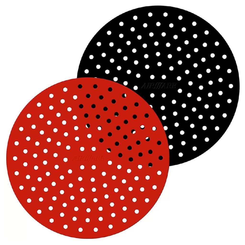 Kit 2 Forro Tapete Silicone Air Fryer Fritadeira Elétrica Redondo Multiuso Universal 20cm