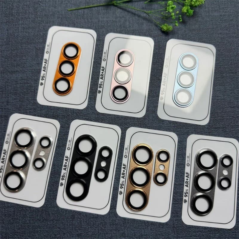 Anel De Metal 3D Armadura Lente De Câmera De Vidro Para Samsung Galaxy S26 Plus Filme Ultra Temperado Tampa Da Traseira 