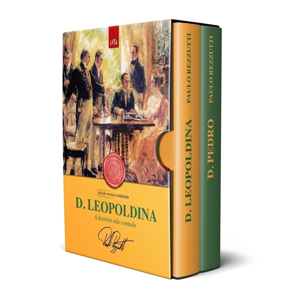Box: Dom Pedro e Dona Leopoldina - A História Não Contada 2 Volumes autor Paulo  Rezzutti