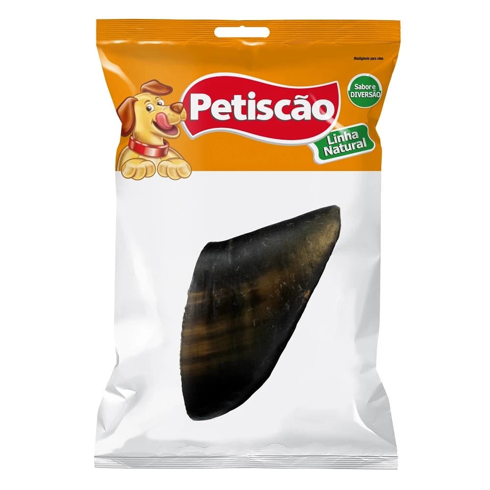 Casco Bovino Petiscão Linha Natural Sabor e Diversão Ótimo para Cães